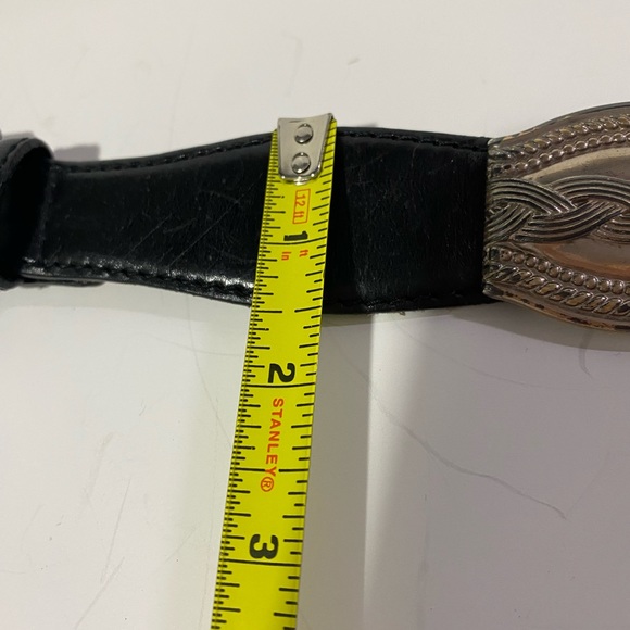 FOSSIL Women's Black W/Silver Belt S Description is in pictures (tarnished) - Picture 8 of 9